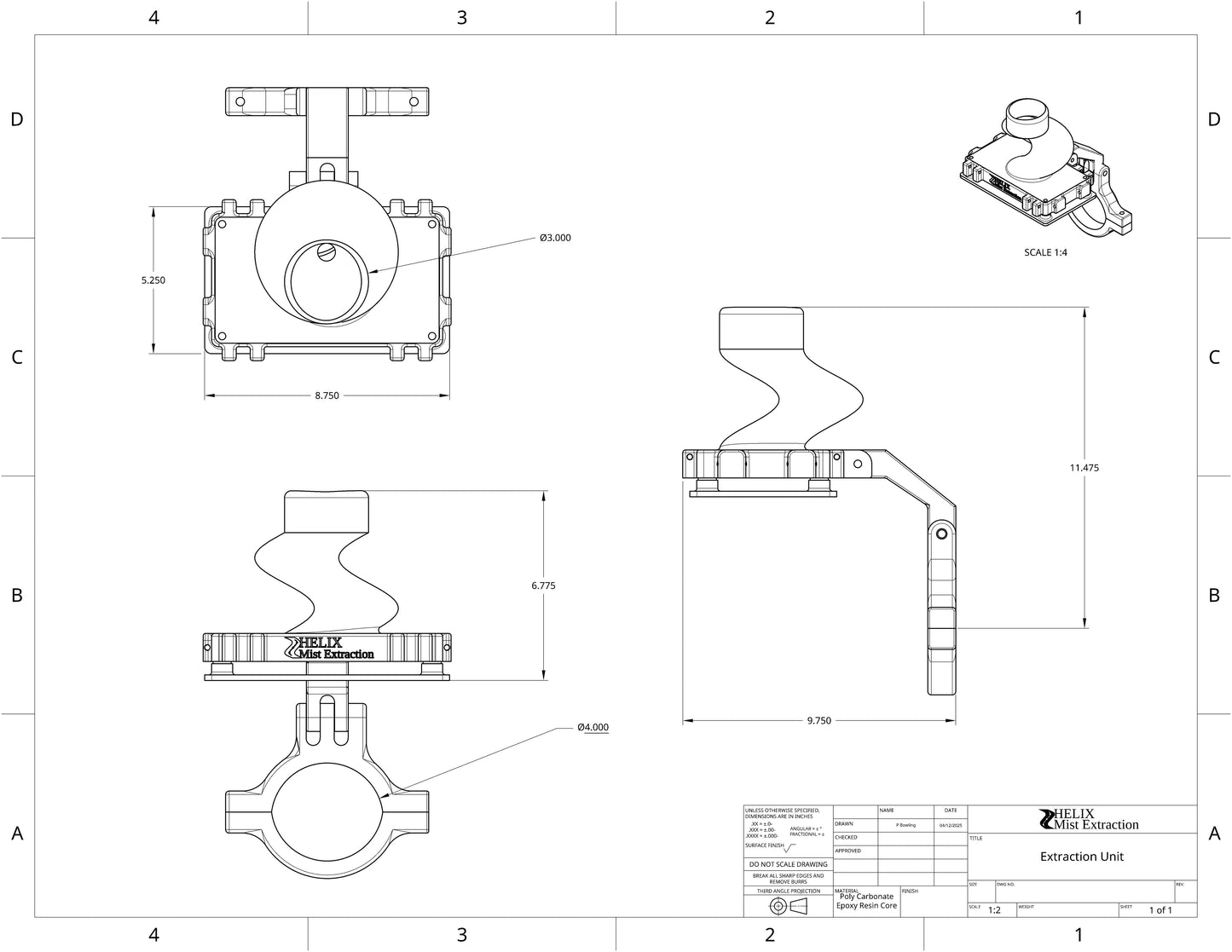 Mist Extraction System - Surface Grinder Ventilation